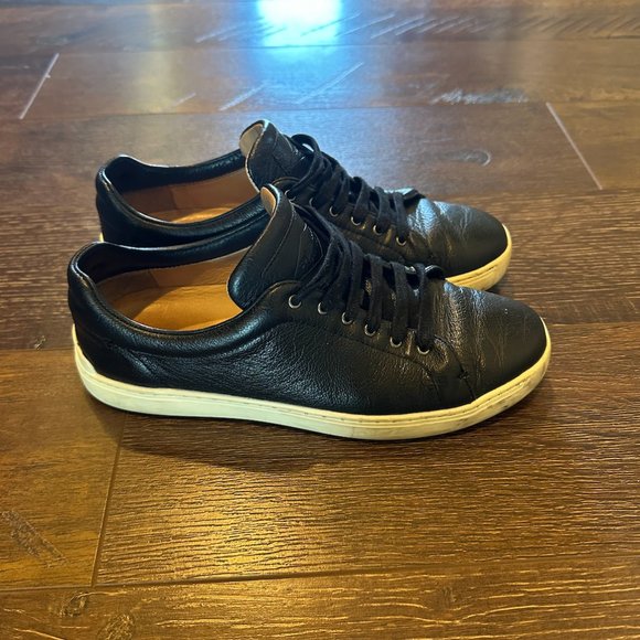 Rag & Bone Black Leather Sneakers - Picture 5 of 7